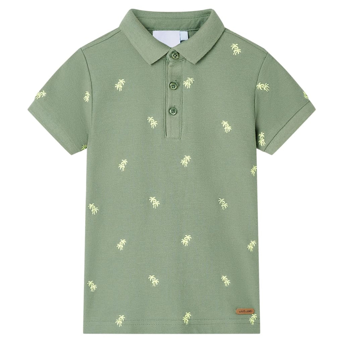 Kids'Polo Shirt Khaki Cotton 104 Kids Clothing Children's Wear Kids' Tops 104