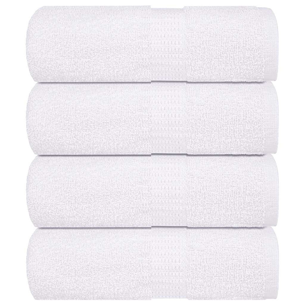 Towel Cotton White 30 x 30 cm Bathroom Bath Linen Home Towels 4 pcs Wash 30x30cm