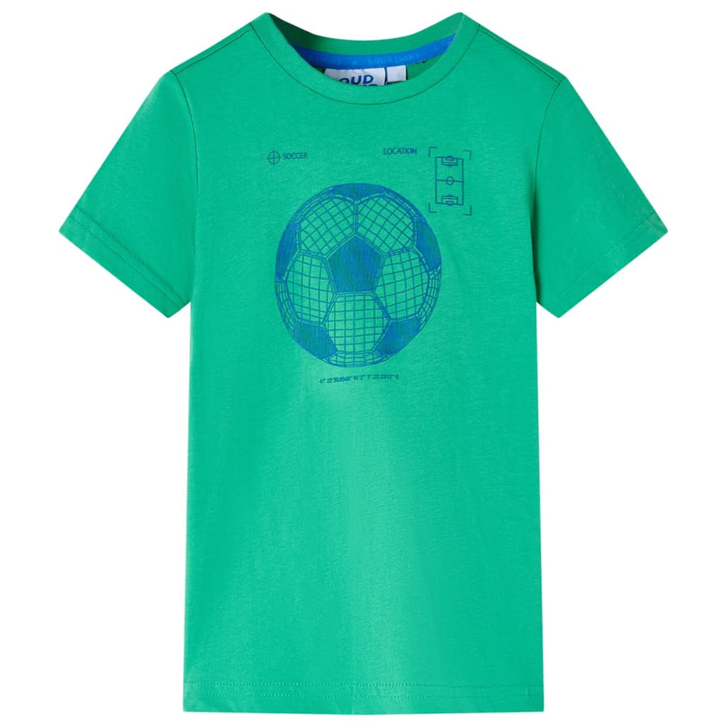 Kids T-Shirt Cotton Green 140 Children's Top Kids Clothing Kids Wear Variant 2