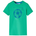 Kids T-Shirt Cotton Green 140 Children's Top Kids Clothing Kids Wear Variant 2