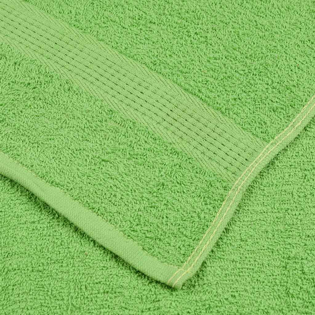 Towel Cotton Apple Green 100 x 50 cm Bathroom Bath Linen Home Towels 2 pcs