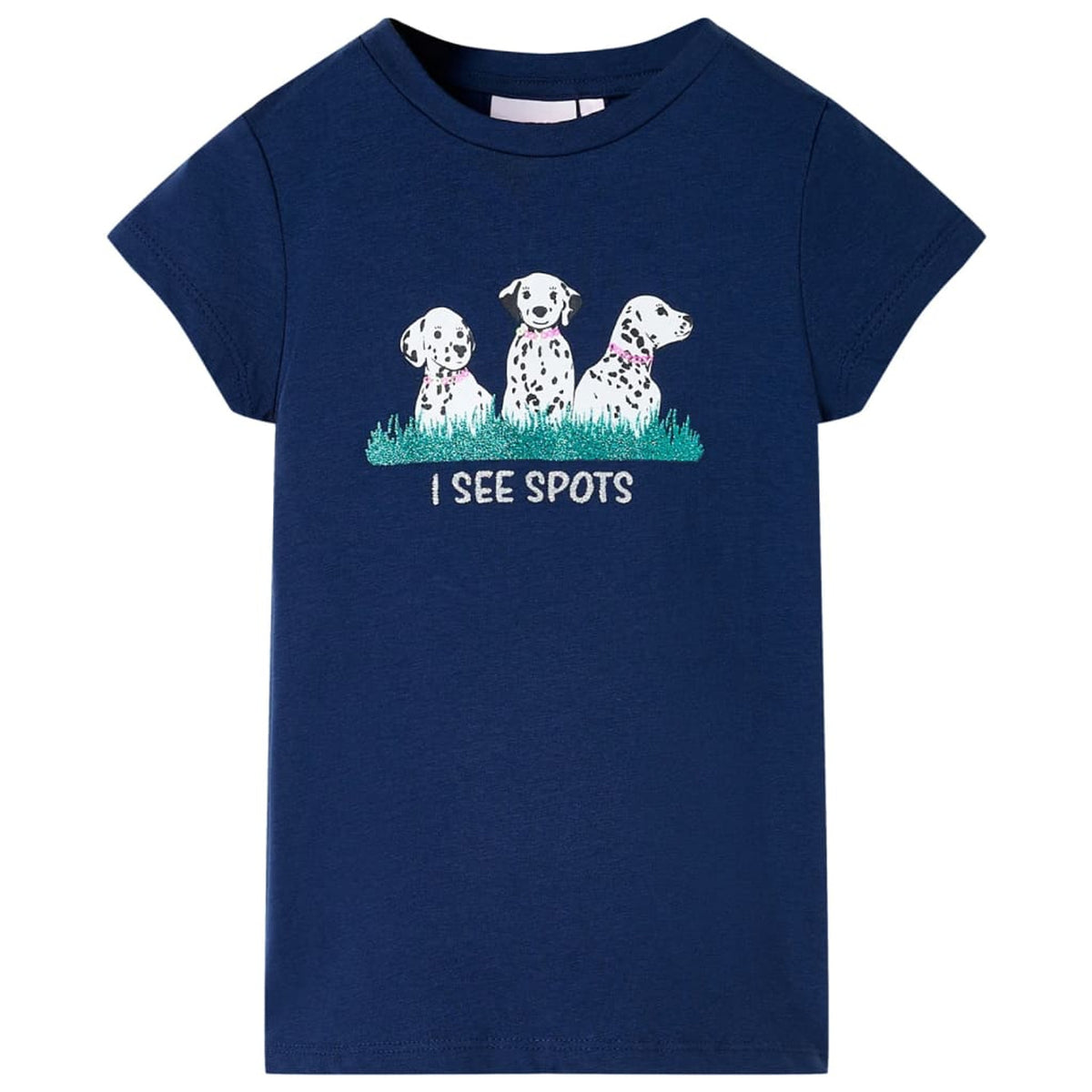 Kids T-Shirt Cotton Navy Blue 116 Children's Top Kids Clothing Kids Wear 116