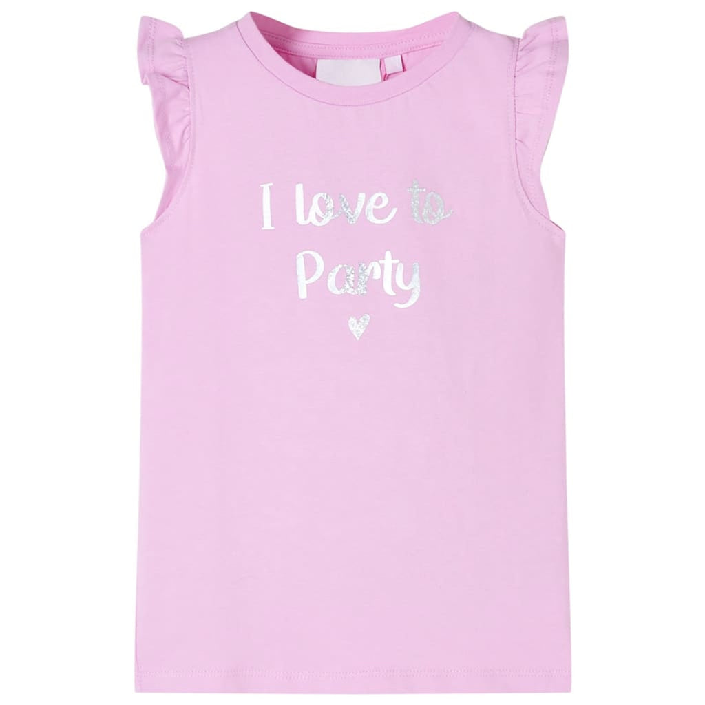 Kids T-Shirt Cotton Lila 128 Children's Top Kids Clothing Kids Wear Kids' Tops