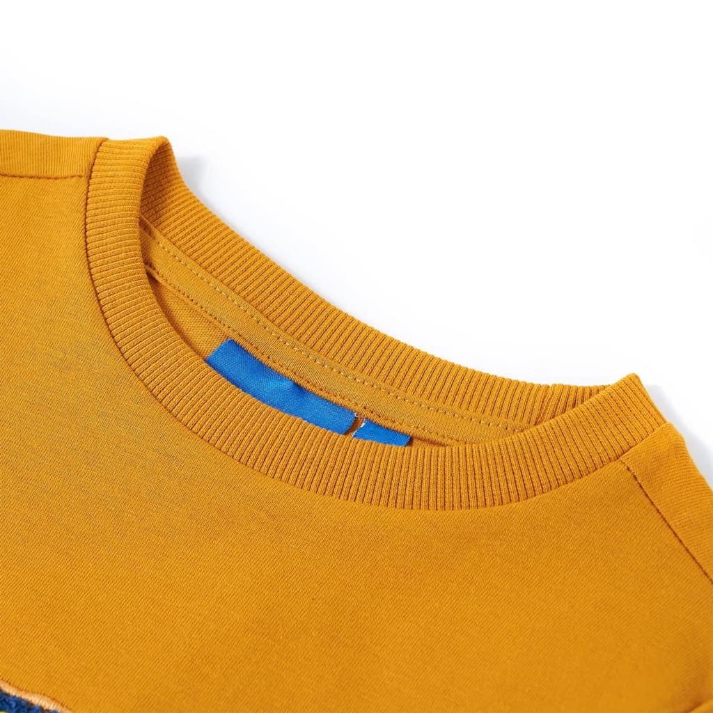 Kids T-Shirt Cotton Ochre 104 Children's Top Kids Clothing Kids Wear Variant 5