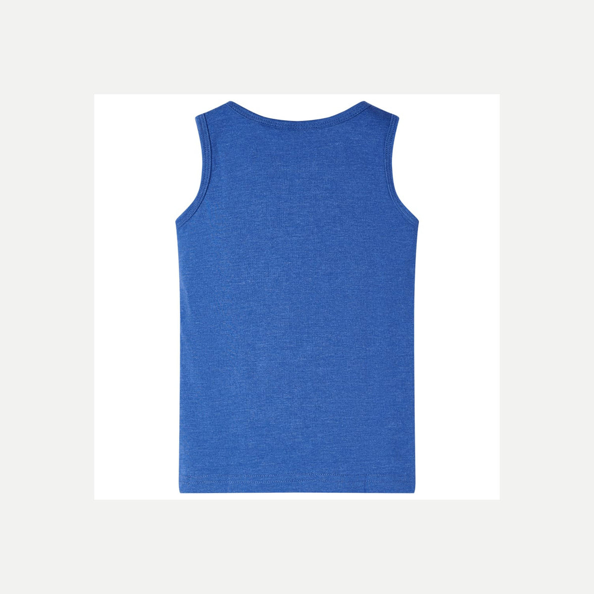 Kids'Tank Top Melange Cotton Blue Melange 116 Kids Clothing Children's Wear