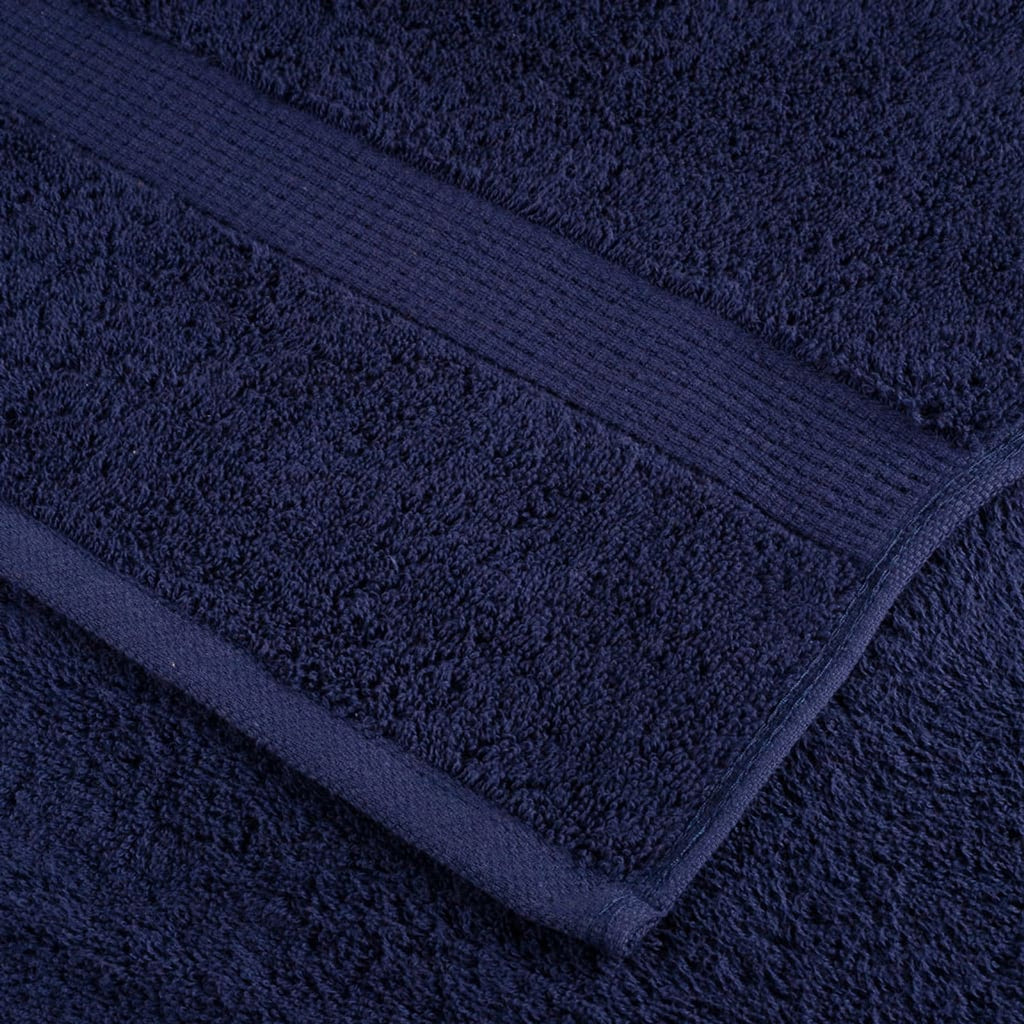 Towel Cotton Navy Blue 150 x 100 cm Bathroom Bath Linen Home Towels Variant 2