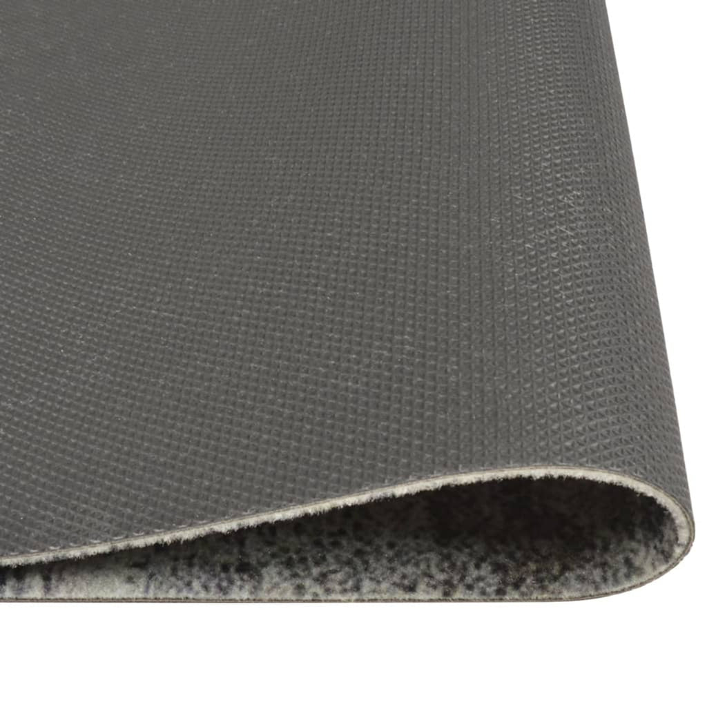 Rug Velvet (100% Polyamide) Grey 300 x 60 x 0.5 cm Floor Mat Home Variant 4