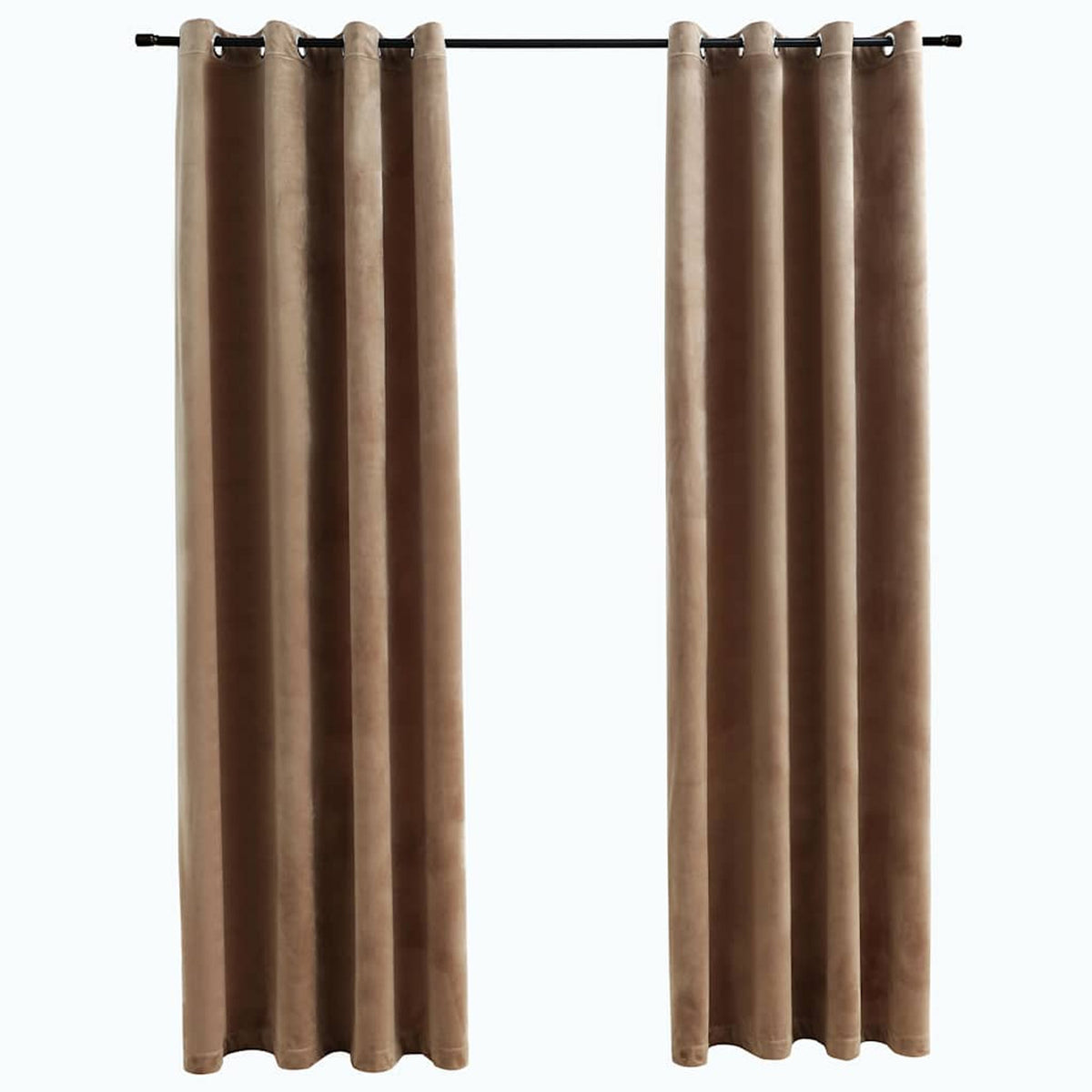 Blackout Curtain Velvet Beige 140 x 225 cm Window Dressing Home Furnishings