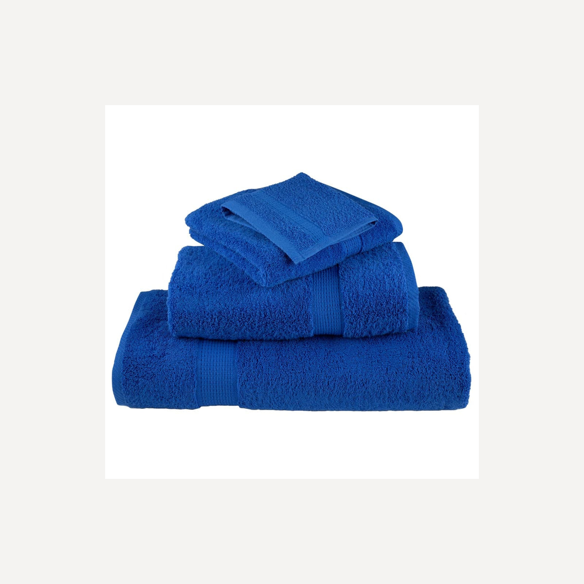 Towel Cotton Blue 50 x 30 cm Bathroom Bath Linen Home Towels 4 pcs Variant 2