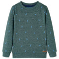 Sweatshirt Cotton Dark Green Melange 104 Kids Clothing Children's Top Kids
