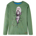 Kids T-Shirt Cotton Light Khaki 128 Children's Top Kids Clothing Variant 5