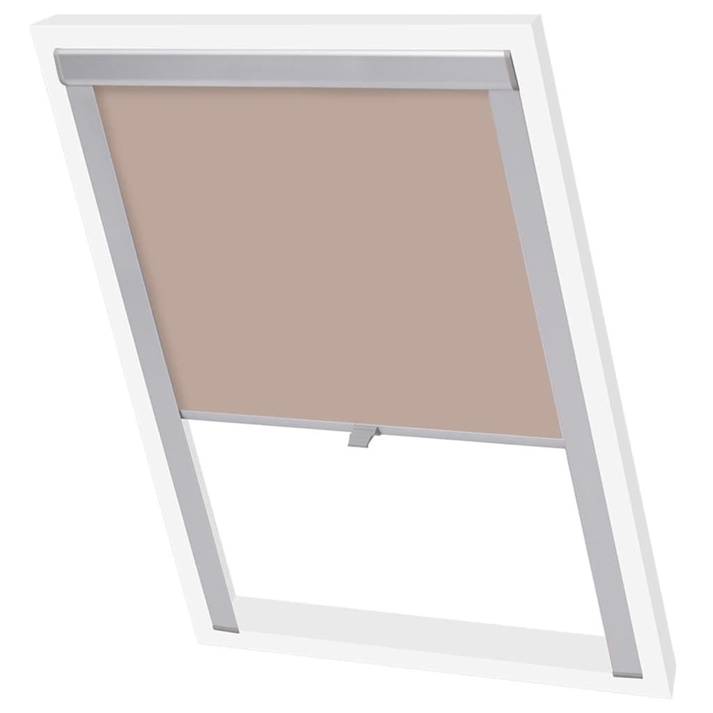 Roller Blind Blackout Fabric Beige 61.3 x 94 cm Window Shade Window Covering
