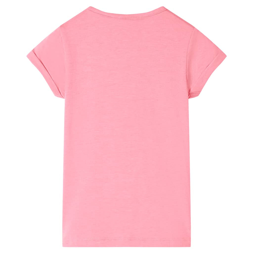 Kids T-Shirt Cotton Bright Pink 128 Children's Top Kids Clothing Variant 3