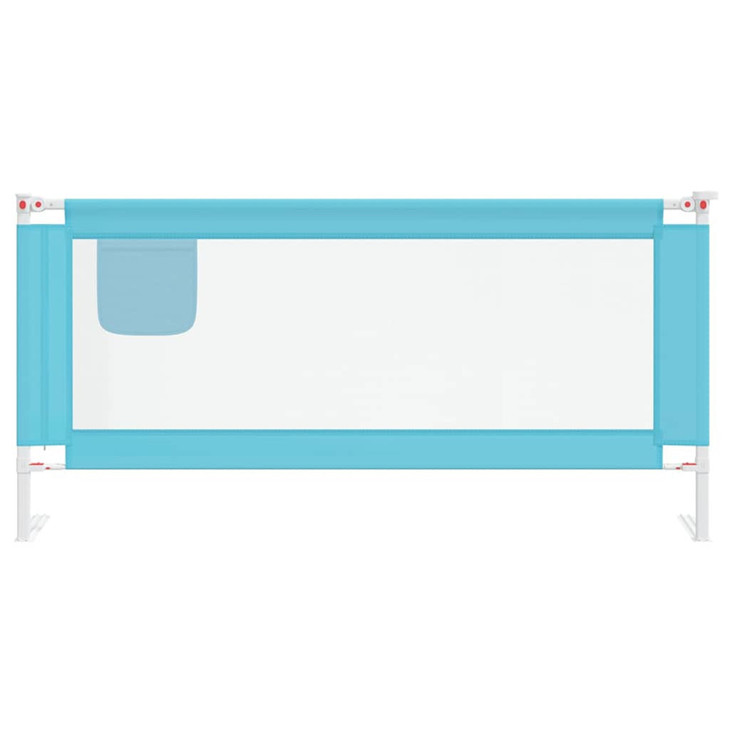 Toddler Safety Bed Rail Fabric (100% Polyester) Blue 190 x 25 x 95 cm Bedguard