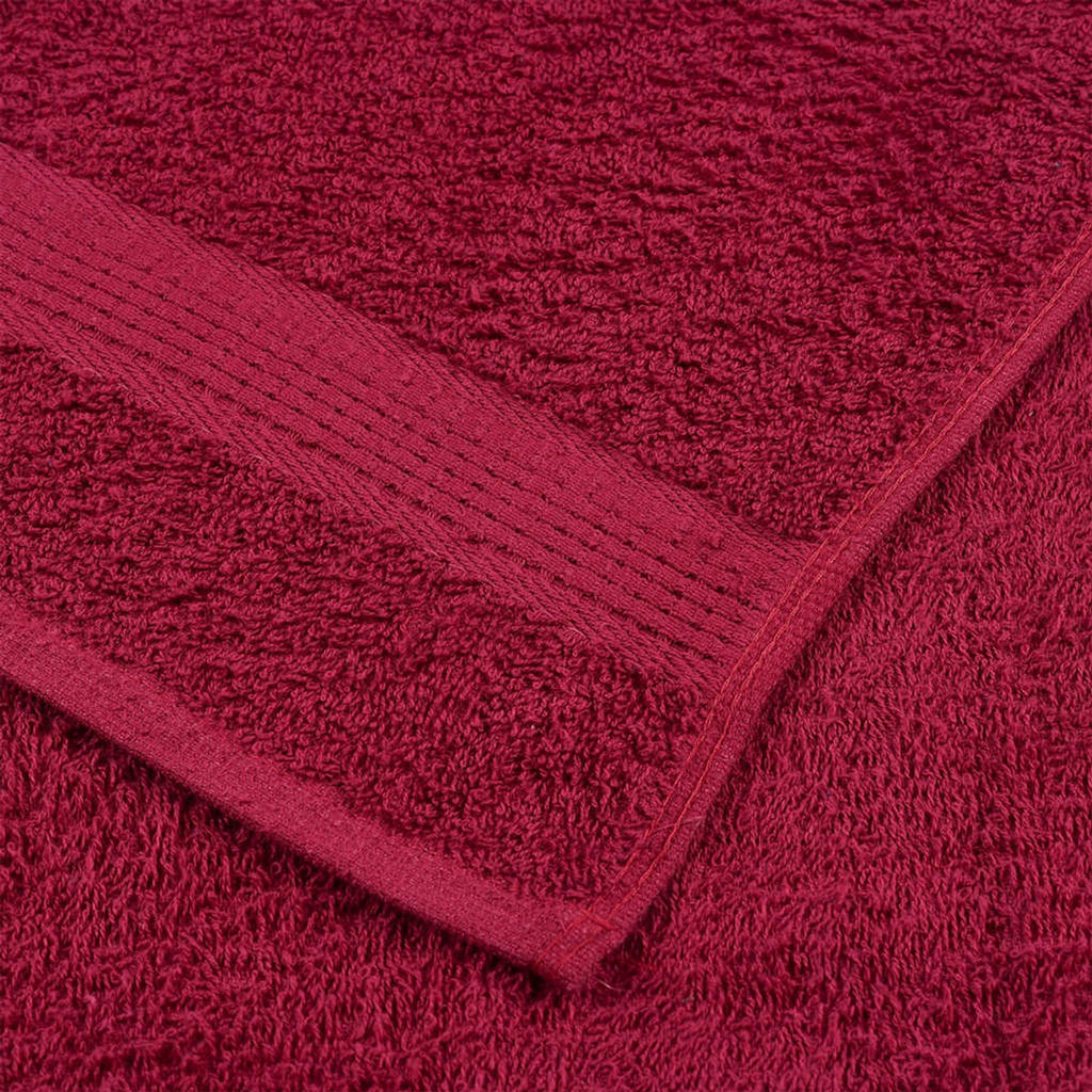 Towel Cotton Bordeaux 200 x 80 cm Bathroom Bath Linen Home Towels 10 pcs Sauna