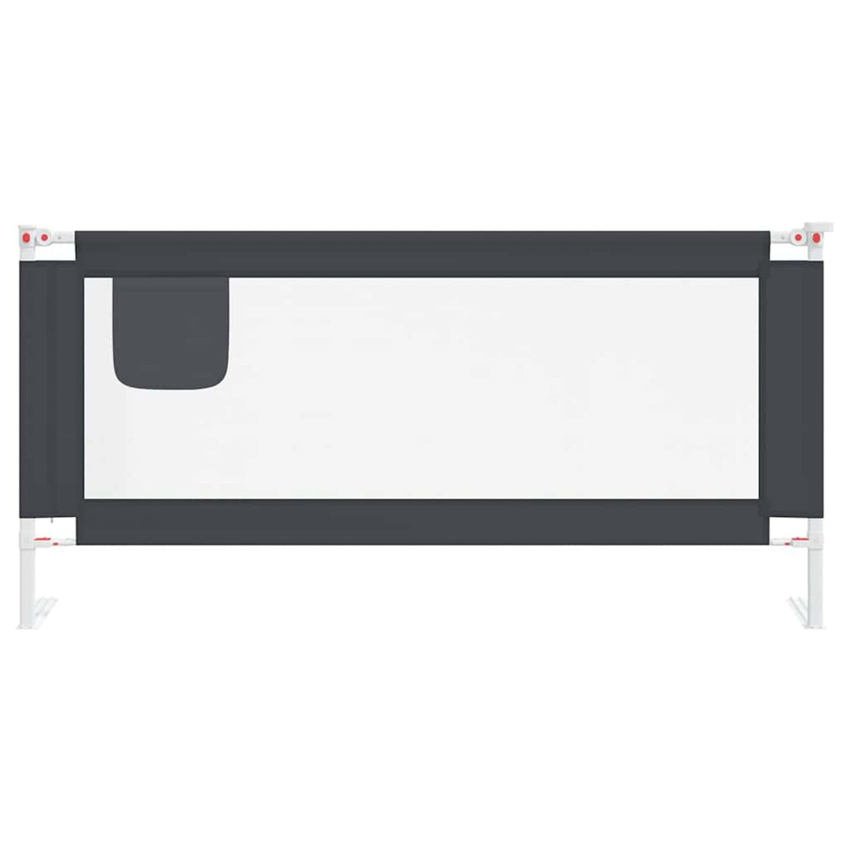 Toddler Safety Bed Rail Dark Fabric (100% Polyester) Dark Grey 190 x 25 x 95