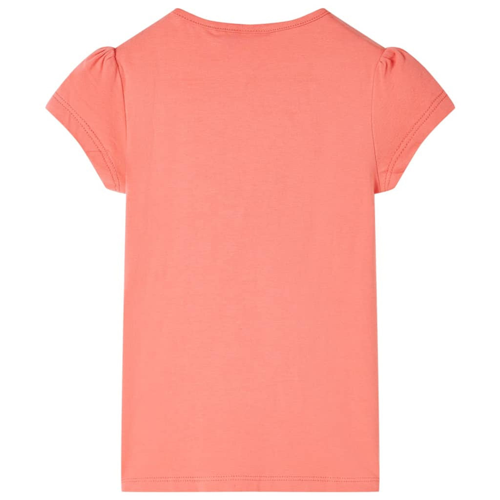 Kids T-Shirt Cotton Coral 128 Children's Top Kids Clothing Kids Wear Kids'