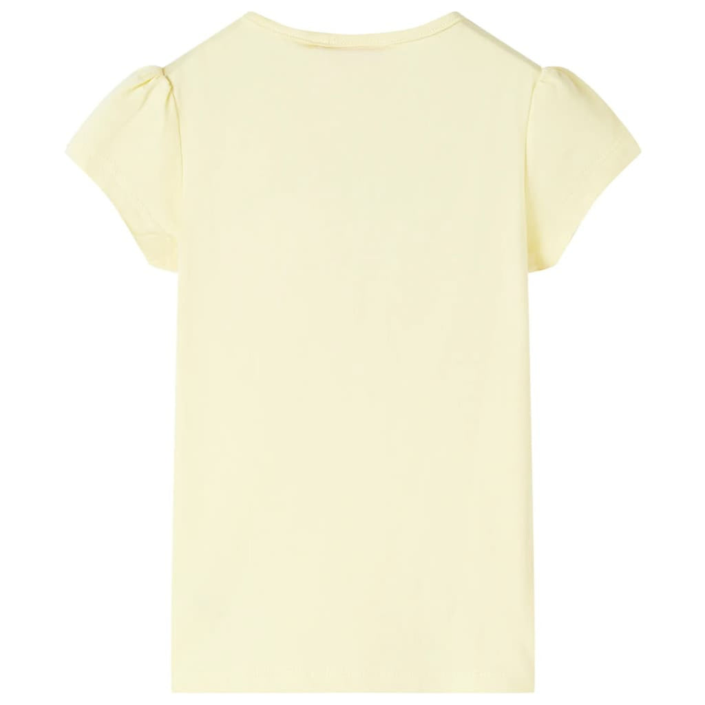 Kids T-Shirt Cotton Soft Yellow 92 Children's Top Kids Clothing Kids Wear 92