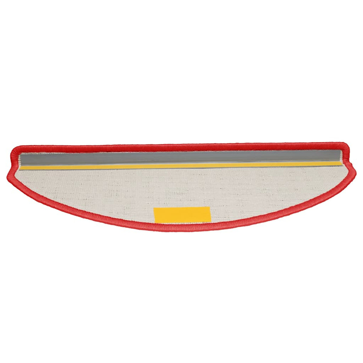 Stair Mats Half Round Large Pp Tufted Red 65 x 25 x 4 cm Floor Mat Home 15 pcs