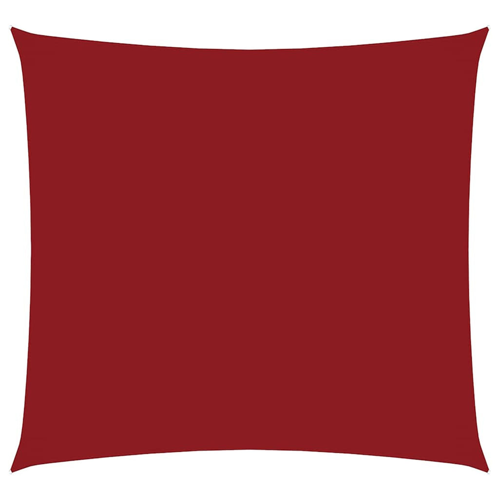 Sunshade Sail Oxford Fabric Red Water Resistant UV Resistant 360 x 360 cm