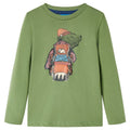 Kids T-Shirt Cotton Light Khaki 128 Children's Top Kids Clothing Variant 4