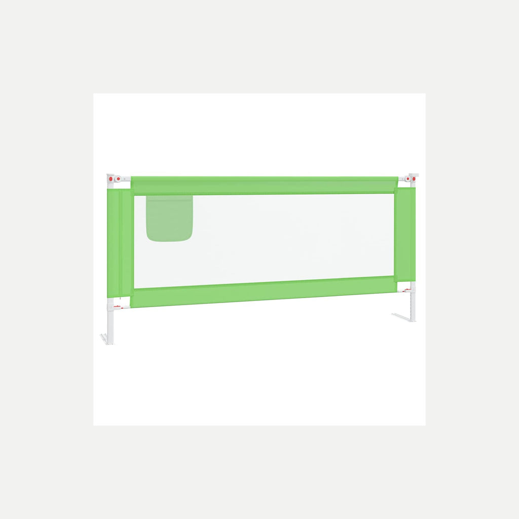 Toddler Safety Bed Rail Fabric (100% Polyester) Green 200 x 25 x 95 cm
