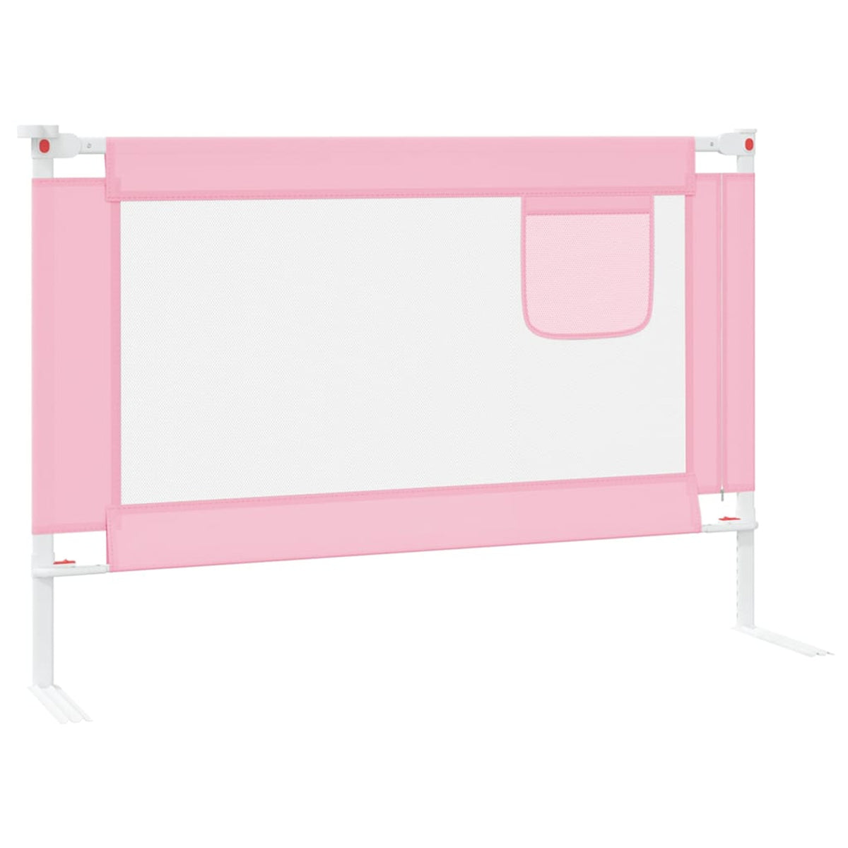 Toddler Safety Bed Rail Fabric (100% Polyester) Pink 100 x 25 x 95 cm Bedguard