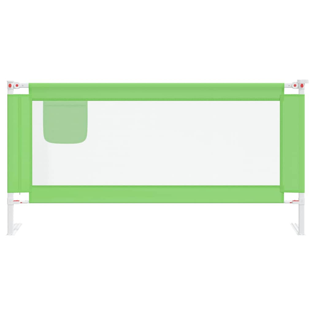 Toddler Safety Bed Rail Fabric (100% Polyester) Green 180 x 25 x 95 cm