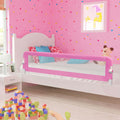 Toddler Safety Bed Rail Polyester Pink 180 x 40.5 x 42 cm Child Bed Guard 5x42cm